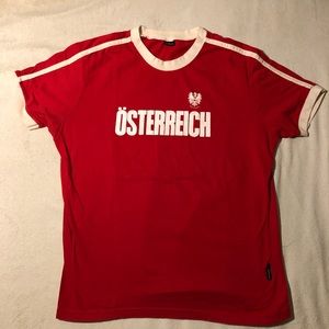 Osterreich T-Shirt says L but it fits like an S